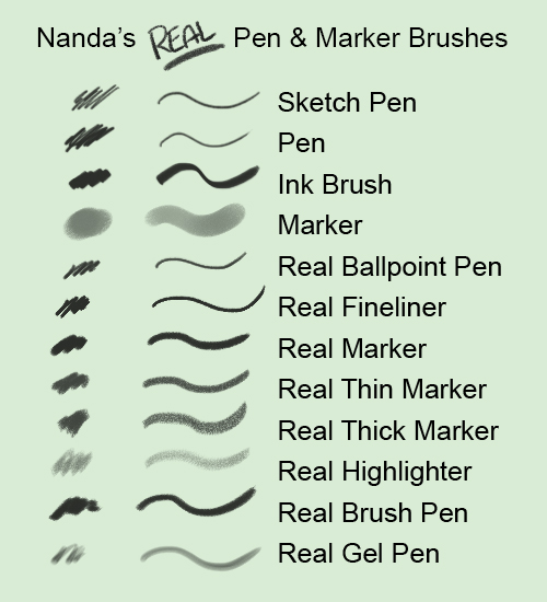 nanda_s_real_pen_and_marker_brushes_for_photoshop_by_slcnaz-d67j37s