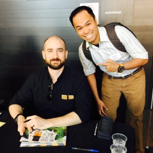 Ken with picturebook author/illustrator Peter Brown