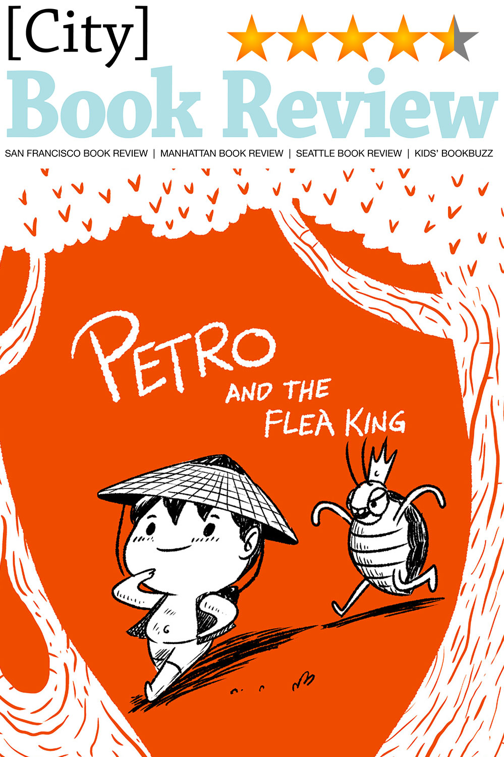 City Book Review gives Petro and the Flea King 4.5/5-Stars