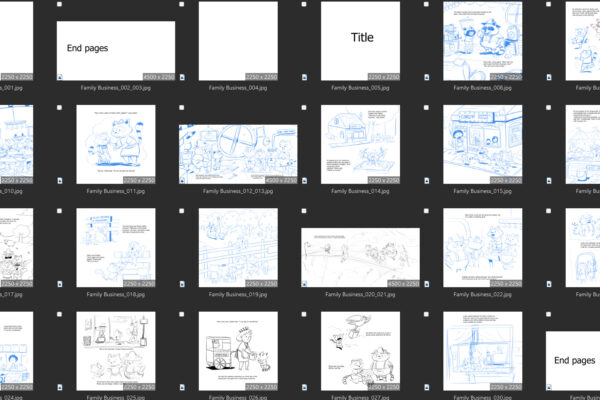 Childrens Picture Book The Family Business Thumbnails-2