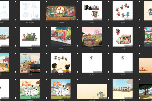 Childrens Picture Book The Family Business Thumbnails-3