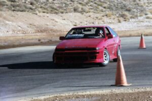 Ken's AE86 at Button Willow Raceway