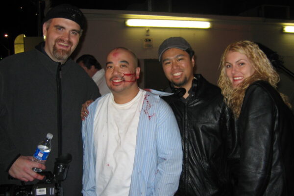 On the set of a movie production