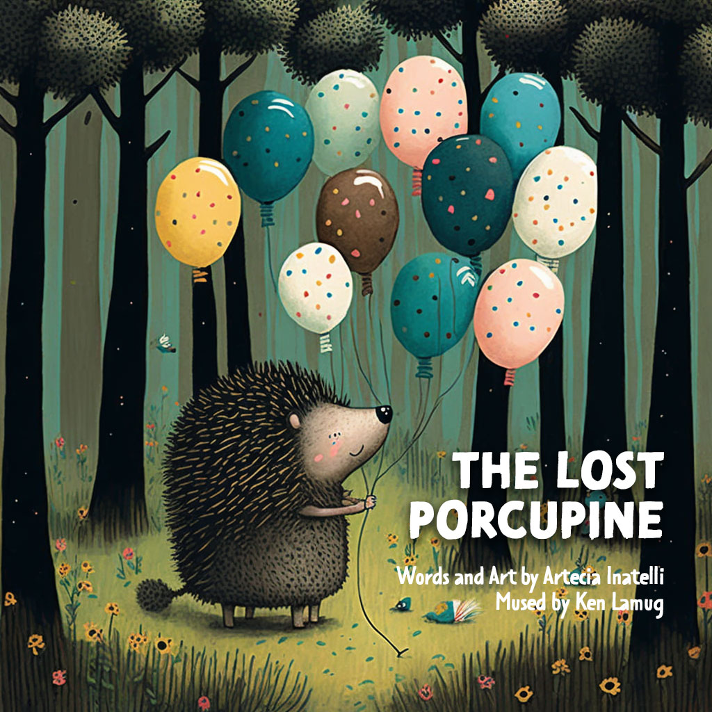 I asked computer A.I. to write and illustrate a children’s book story and this is what I got – “The Lost Porcupine”